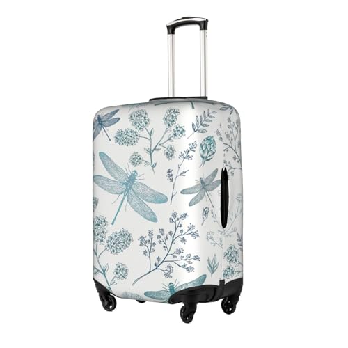 Dragonfly Print Suitcase Protector Dust-Proof Case Men Women Travel Fits 18-32 Inch Luggage2