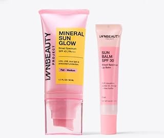 INNBEAUTY Project Mineral Sun Care Duo - Glow in Fair-Medium and Balm in Pink, 1 Count