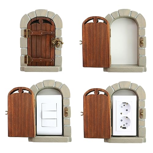 Image of ROAEXPO Wooden Interior Outlet Switch Covers - A Premium Accessory that Protects Children and Creates a Fairy-tale Atmosphere (No.6)