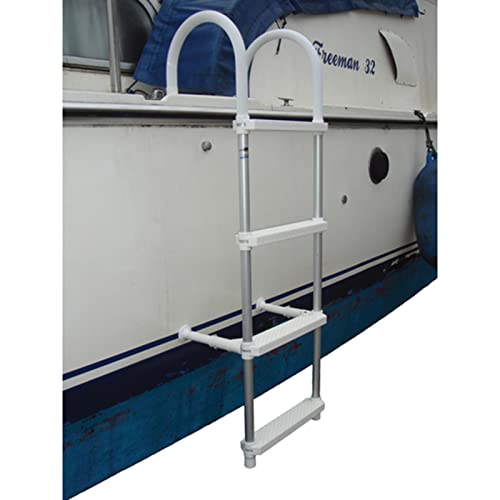 Échelle de bateau aluminium qui évite les chutes avec ses marches en polyéthylène robustes - 5