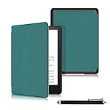 enoxboo Funda Compatible con Kindle Voyage - Funda de Cuero de Cuero para Kindle Voyage, Modelo No. NM460GZ