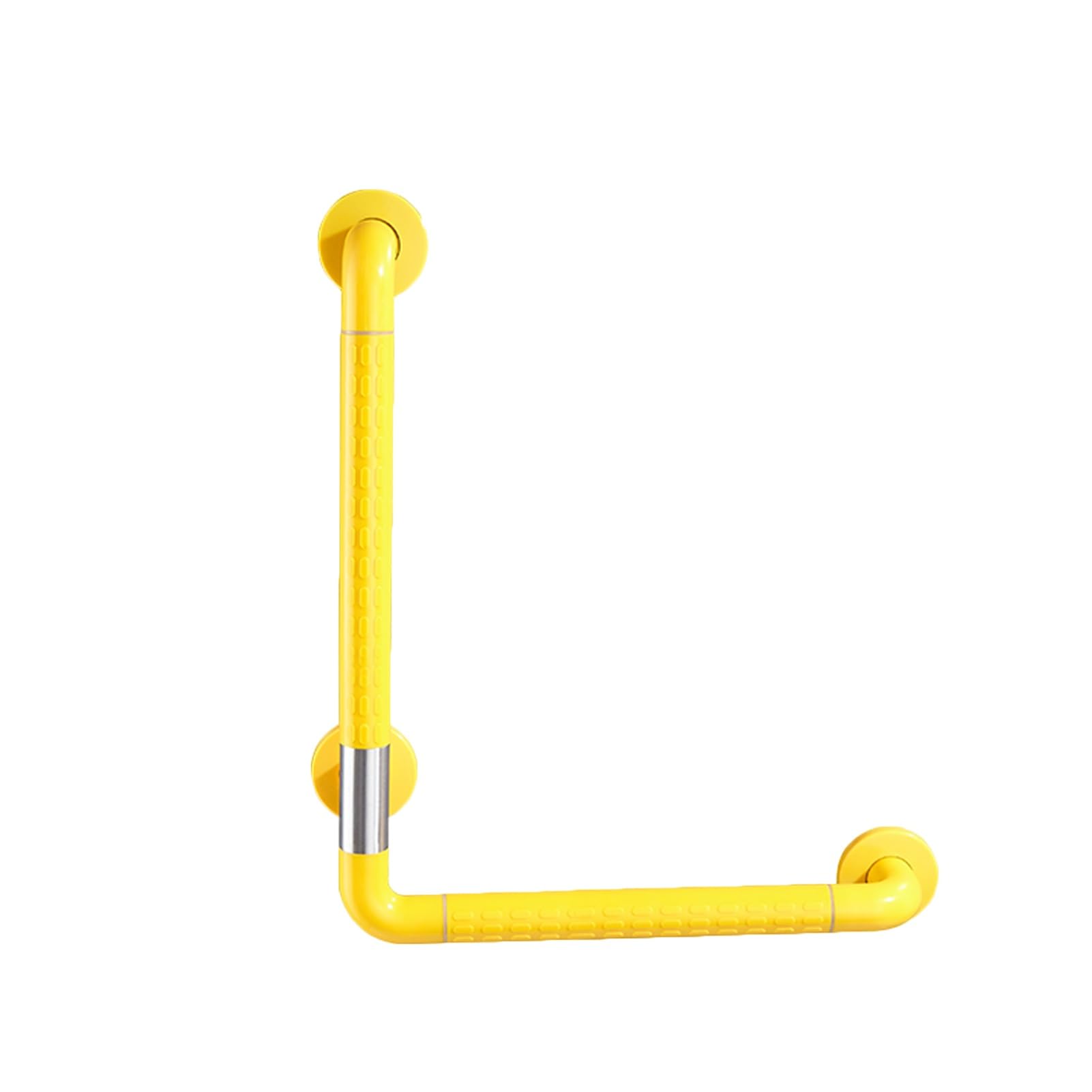 Barra De Apoyo For Ducha En Forma De L Con Círculo Iluminado, Barra De Apoyo For Baño, Inodoro, Cocina(Yellow,70x70cm)