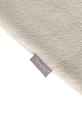 Sterntaler Halstuch aus Teddyflausch, gefüttert, mit Klettverschluss - Unisex Accessoires für Babys & Kleinkinder - warm, weich und bequem - beige, Gr. 2