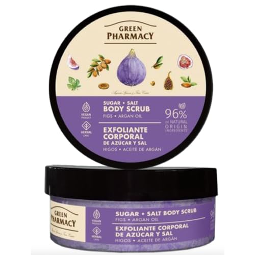 Pack 1 - Exfoliante corporal de higos, aceite de argán, azúcar y sal. 200 ml. Green Pharmacy