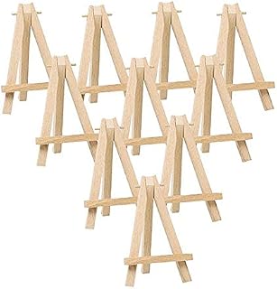 Grandink 6 Inch (Set of 10) Mini Wooden Easel Stand Adjustable Small Tabletop Easels for Art Painting Artist Students Kids... Price In India