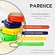PARENCE.- Set mit 4 Mini-Maßbändern Maße 1m, 3FT Couturier, Schneider/kleines Petanque-Meter (1 Meter) Flexibles Taschenformat - zufällige Farbe - 4 Stück