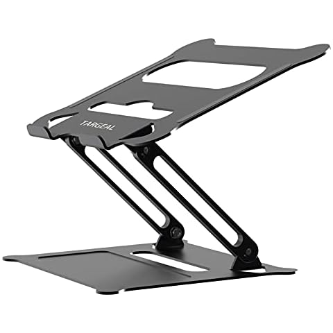 targeal Adjustable Laptop Stand,Portable Laptop Computer Stand Riser&Multi-Angle Stand with Heat-Vent to Elevate Laptop Holder for Mac,Notebook,Lenovo KT1-black Cover