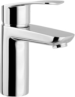 Ramon Soler - Grifo Monomando para Lavabo Cromado, Sistema S3 Ahorro de Agua, Diseño Moderno, Instalación Fácil, Serie New...