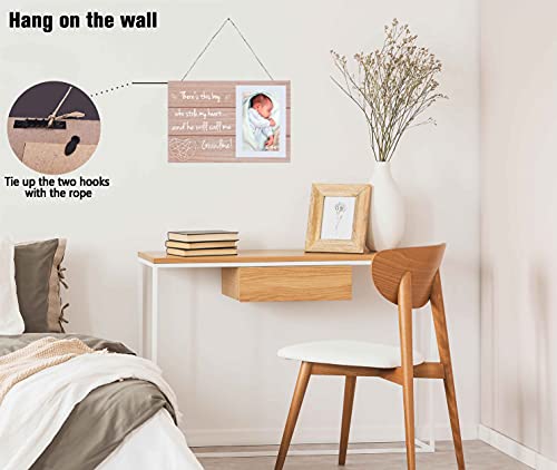 So There's This Boy Who Stole My Heart,And He Will Call Me Grandma - Picture Frame Gift For New Grandma - First Grandchild Photo Frame Gift For Mom Mother #TOP5