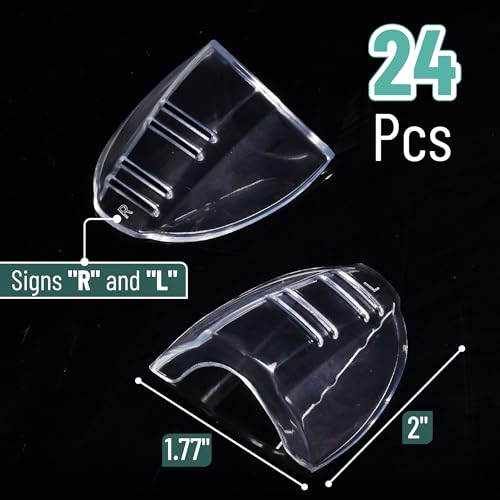 UNCO- Safety Side Shields for Glasses, 24 pcs, Clear Eyeglass Side Shields for Prescription Glasses, Soft, Flexible and Skin Friendly by UNCO - Used condition - US$8.31