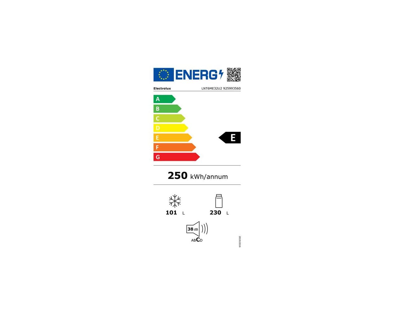 Combi ELECTROLUX LNT6ME32U2 Look Inox 1.86m E