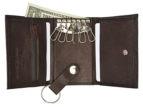 Genuine Cowhide Leather Keychain Holder Wallet #312CF