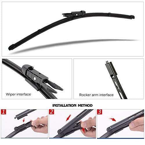 TMAR Scheibenwischer Vorne und Hinten Wischerblätter Set Für Ford C-MAX MK2 2011-2016 30 "+ 26", Windschutzscheibe Front Fenster Wischer Auto Zubehör
