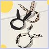 VBNZBK Lot de 3 Bandeaux en Fil Métallique, Bandeaux Réglables à Imprimé Animal pour Femmes, Bandeaux Avec Nœud, Bandeaux Elastiques Accessoires pour Cheveux Filles Cadeaux, Fête des Mères #4