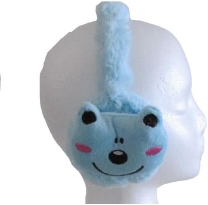 Adorable Blue Kitty Fluffy Earmuffs
