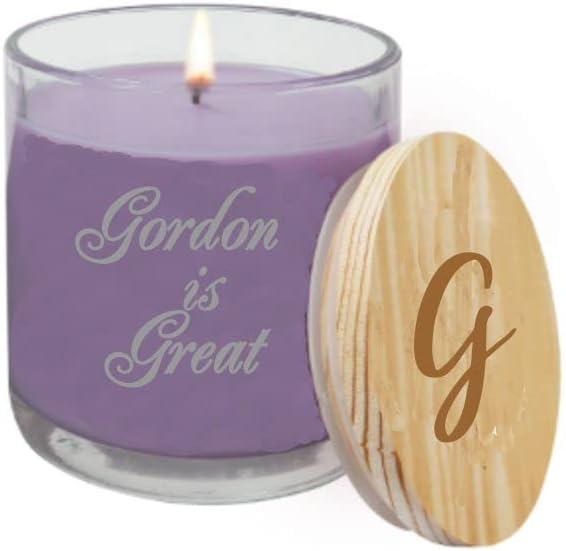 Personalized Candle - Scented Jar Candle Engraved with Your Own Custom Message # M0170