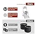 YIFAIIX Toilet Chair with Backrest, Portable Toilet for Adults, Removable Bedpan, Foldable Potty for Long Car Trips, Fishing, Hiking, Outdoor Living