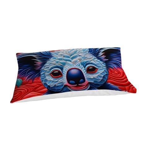 Housse de couette raton laveur zippée pour lit simple microfibre lavable - 7