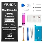 YISHDA Battery for iPhone 8, 3800mAh High Capacity Battery Replacement for iPhone 8 (A1863 A1905 A1906) with Professional Repair Tools Kit and Installation Manual