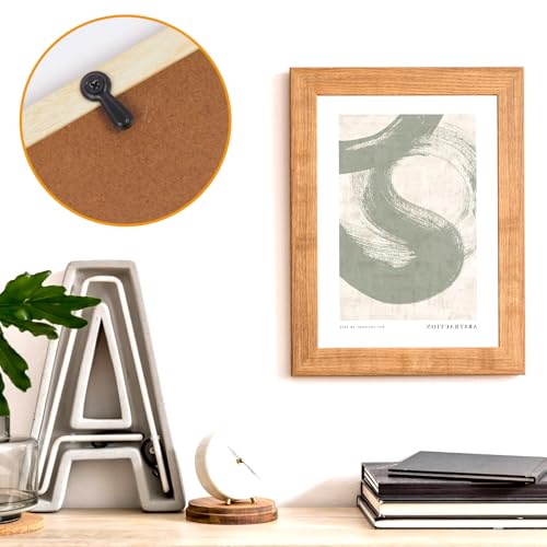 Image of OPASYO Metal Picture Frames Turn Button Fasteners,120 PCS Picture Framing Supplies with 120Pieces Screws,Picture Frame Backing Clips for Hold Photo Picture Poster Painting in Frame Picture (Black)