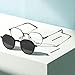 Cabilock 10 Pairs Black Silicone Glasses Temple Tip Covers Anti-slip Soft Eyeglass Ear Holder Sleeves for Eyewear Frame Protection and Optical Tools
