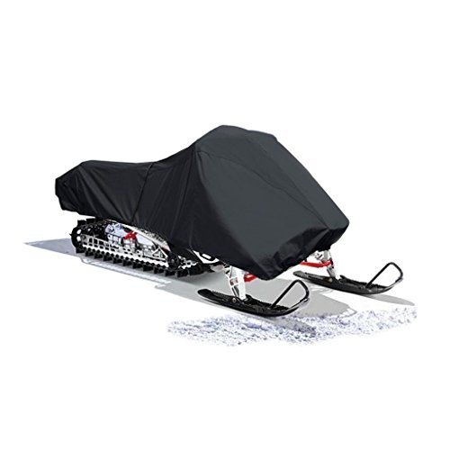 SnowShield All Weather Snowmobile Storage Cover Black Color fits up to 130"