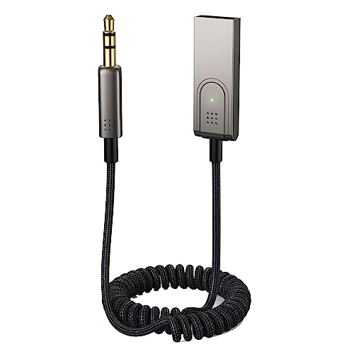 MMOBIEL Bluetooth AUX Adapter USB – 3.5mm AUX BT Car Adapter -…