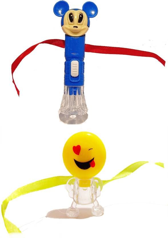 KAVIM KIDS Rakhi Set (Micky torch & Smiley light, whistle Kids Rakhi) (B0C4HBLQWJ) Amazon Price History, Amazon Price Tracker