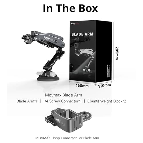 Ficha técnica Movmax Brazo de hoja para cámaras DJI Pocket 3, Insta 360 y GoPro Hero 12 con tecnología de brazo N2 conector de aro de aleación de aluminio para DJI Osmo Pocket 3 gris - Fernando Cortés