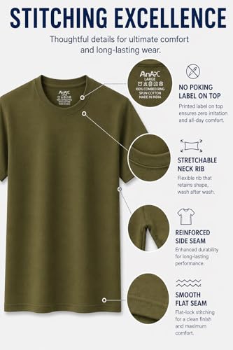 Image of Women's 100% Cotton T Shirt - Crew Neck, Short Sleeve, Regular Fit | Soft Breathable Fabric | Premium Everyday Basic Comfort Fit Tee for Casual