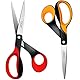 CCR Linkshänder Schere Set,21.5cm Linkshänder Haushaltsschere Bastelschere,Komfort Griff,Geeignet für Schulen, Wohnungen und Büros,2 Stück