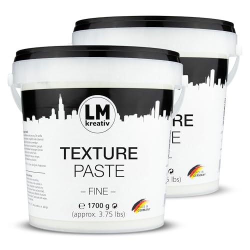 Pasta Strutturale LM Smooth 1,5 Kg - Per Texture Su Tela E Pittura Acrilica, Bianco - Foto 11