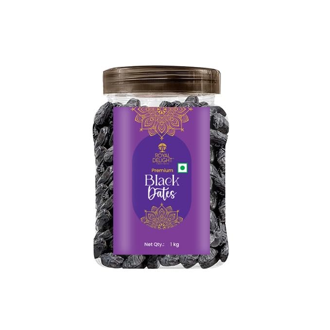 Royal Delight Premium Black Dates 1kg | Rich in Natural Sweetness | Nutrient-Rich, Healthy Snack | Perfect for Desserts, Smoothies, and Baking | Fresh & Delicious | Best Quality Dates (B0DH2D4F6D) Amazon Price History, Amazon Price Tracker