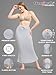 TRENDMALLS Spandex Saree Shapewear Petticoat for Women, Cotton Blended, Skirts for Women, Shape wear Dress Light Grey