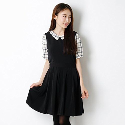 Amazon Co Jp マジェスティックレゴン Majestic Legon ワンピース チェック衿タックワンピース 服 ファッション小物