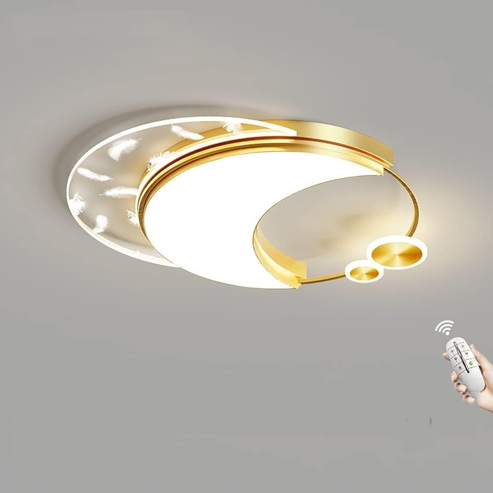Lustre contemporain LED variable 42W avec télécommande