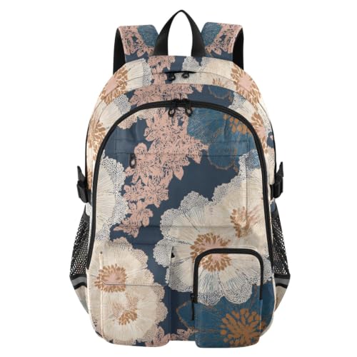 Mochilas para portátiles de oficina y campus estudiantil con diseño floral