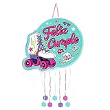 OH YEAH - Piñata de Cumpleaños Patín Grande - Decoración Fiestas Infantiles Niño y Niña - Piñatas Grandes para Rellenar con Juguetes y chuches - FÁCIL DE RELLENAR