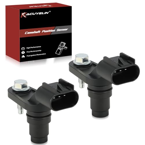 12577245 Engine Cam Camshaft Position Sensor Set of 2 Compatible with Chevy Cobalt HHR Equinox GMC Terrain Buick Regal Pontiac Saturn 2006-2017 2.0L 2.2L 2.4L Replace#917-720 2131690