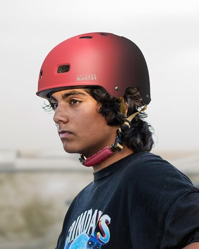 Image of OutdoorMaster Skateboard Bike Helmet for Adult,Youth and Kids | Two Removable Liners Ventilation Certified Multi-Sport Helmet for Scooter Cycling Roller Skating Ebike