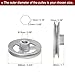 HARFINGTON Industrial Sewing Machine Clutch Motor Pulley 15mm Inner 95mm Outer Dia Aluminum Electric Transfer Wheel Pulley