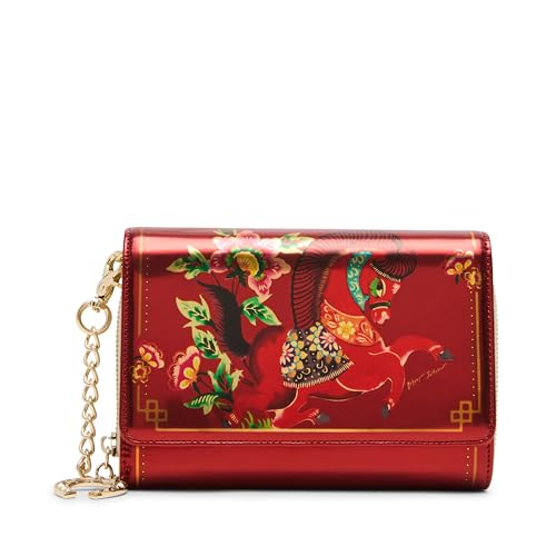 Portefeuille à bandoulière Betsey Johnson avec finitions de créateur exclusives