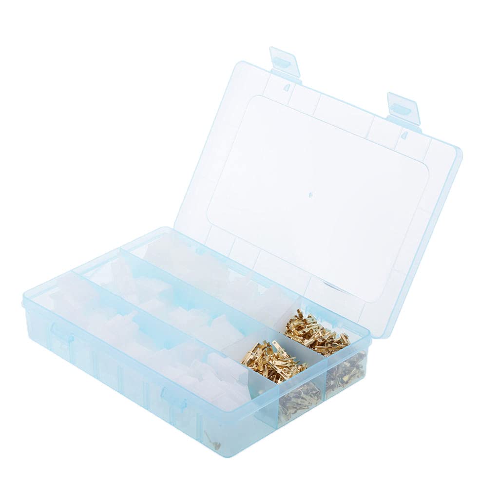 2.8mm 2 3 4 6 Pin Electrical Wire Connectors Spade Terminals Kit