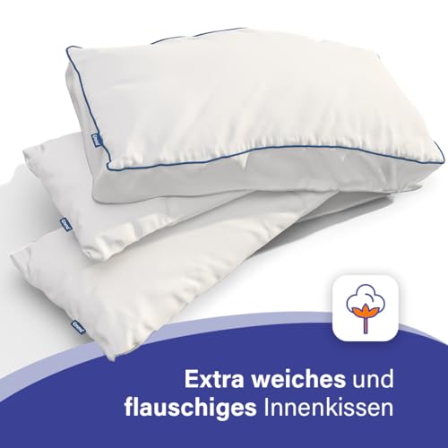 Emma Essentials Mikrofaserkissen 40×70 cm für erholsamen Schlaf
