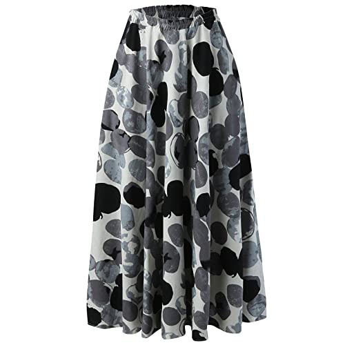 Robe décontractée vintage CFWSHJ trapèze courte à pois 3D - 5