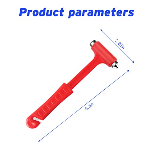 Moioee 2 Pcs Car Safety Hammer, Auto Glass Breaker With Seat Belt Cutter, 2 In 1 Emergency Escape Tool, Long Handle Window Breaker For Disaster Rescue, Lifesaving Hammer For Car Accidents #TOP1