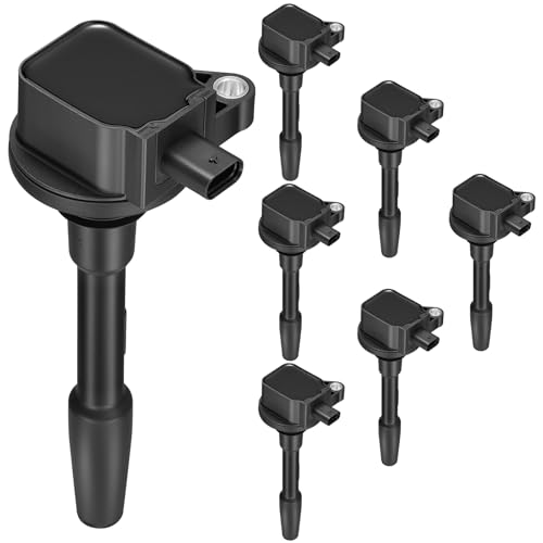 Image of 7 Ignition Coils Pack - Fix Misfires for Ford F-150 (2018-2021) & Mustang (2018-2020) 5.0L V8 - Repl. UF835 /JR3Z12029A /DG565
