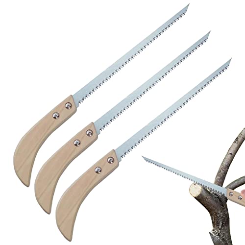 Generic Serra manual de jardinagem, Tri-chanfrado Dentes Escalonados Lâmina Mão Serra | Lâmina de se