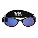 Baby Solo Babyfarer Baby Toddler Sunglasses/Infant Newborn Sunglasses (0-36 months, Matte Black Frame w/Aqua Blue Mirror Lens)