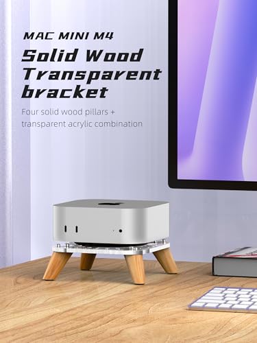 Base de Madera Transparente para Mac Mini M4 2024 miniatura 2